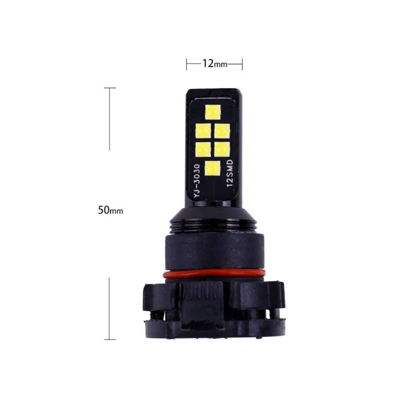 SOCAL-LED LIGHTING 2x H16 5202 LED Fog Light Bulb for Powersports Advanced 3030 SMD Bright Colorful Daytime Running DRL Lamp, Red - Image 3